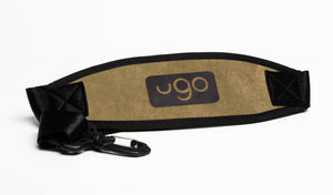 ugo waterproof tablet xl bag strap brush canvas khaki and black