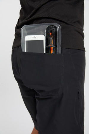 ugo slim waterproof pouch-blue and black geo-pocket